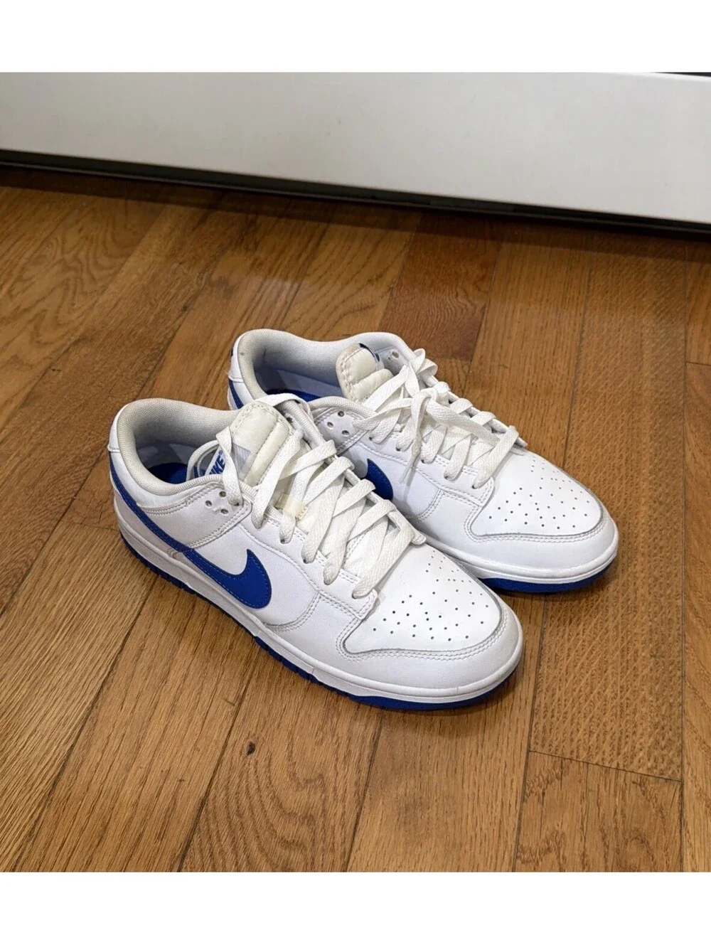 Size 8.5 US Men’s Nike Dunk Low White/Blue DV0831-104